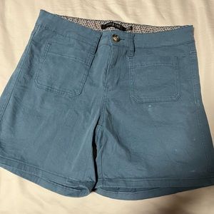 Dusty gray Blue shorts. 5” inseam size 12